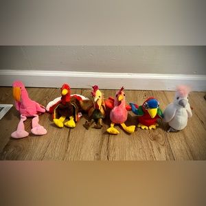 Ty Retired Beanie Baby Bird Lot